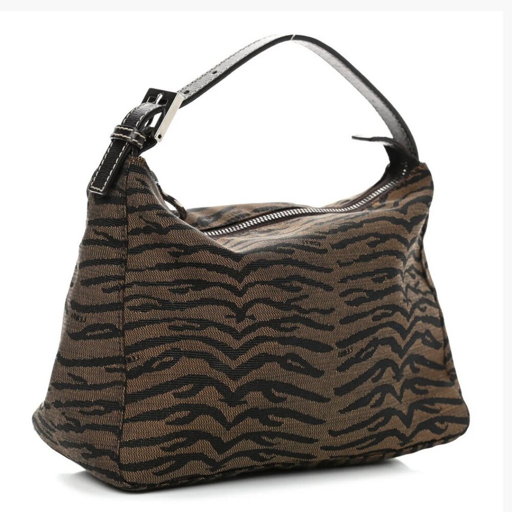 VINTAGE Fendi Zebra Print Mini Pochette